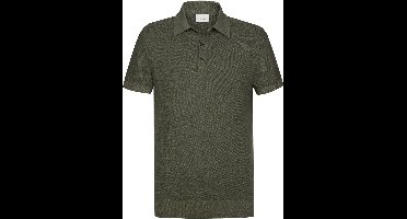 Profuomo slim fit heren polo - groen