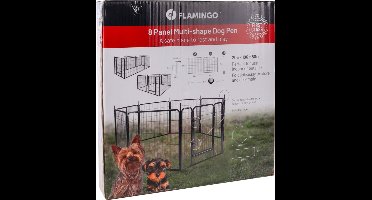 Puppyren ZECTA ZWART 205x196x80CM