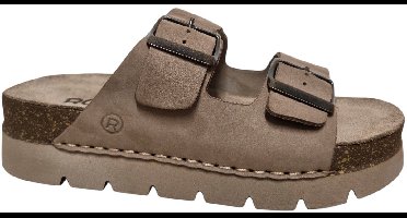 Rohde 6330 18 Slippers Beige Nubuck Dames - Beige - 41