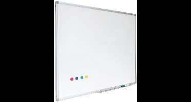 IVOL Whiteboard Premium met zilveren frame - 45 x 60 cm - Emaille - Magnetisch - Magneetbord - Memobord