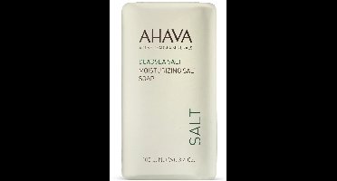 AHAVA Vochtinbrengende Zout Zeep - Spoelt Vuil en Onzuiverheden Weg | Zeepblok Behoudt Natuurlijke Hydratatie | Herstelt pH-Balans | Lichaam & Gezichtsreiniging | Soap Bar Ideaal voor Douche of Bad - 100g