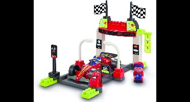Abrick bouwset Formule 1 pitstop speelset voor kinderen vanaf 18 maanden.