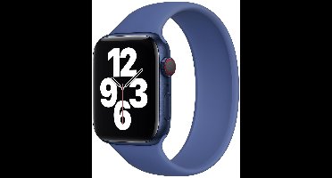 Apple Siliconen solobandje voor de Apple Watch | 38/40/41/42 mm - Maat 2 - Toma Blue