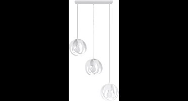 Sollux Lighting Hanglamp Tulos - 117x50x16cm - E27 - wit - staal