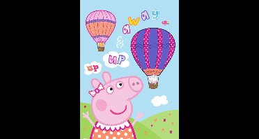 Peppa Pig fleece Plaid Away air balloon - 100 x 140 cm