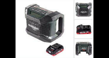 Metabo R 12-18 DAB+ BT accu bouwradio 12-18 V DAB+ + 1x LiHD accu 4,0 Ah - zonder oplader