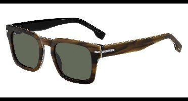 Boss BOSS 1625/S STRIPED BROWN/GREEN 50/23/145 Herrenbrillen Zonnebrillen