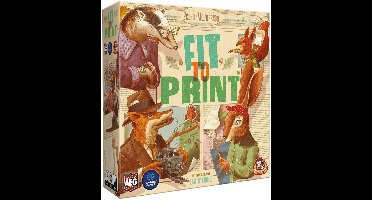 White Goblin Games - Fit To Print Spel - Tegellegspel voor het hele gezin - NL