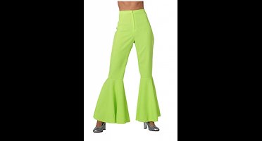 Hippie broek vrouw neon groen Jess - Maatkeuze: Maat 46