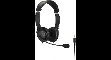 Kensington Hi-Fi Noise Cancelling Hoofdtelefoon - Koptelefoon met Microfoon en Volume Controle - Zwart