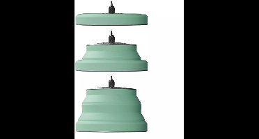 ProPlus Hanglamp LED - Opvouwbaar - Camping Lamp - Siliconen - Ø20cm - 480 Lumen - Warmwit Licht - Groen