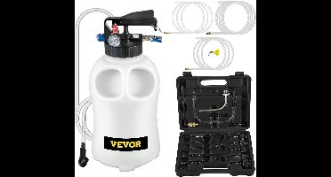 Automaatvloeistofpomp – Transmissievloeistofpomp – Overhevelingspomp – Vloeistofdispenser – Oliepomp – 10 Liter Grote Inhoud – Inclusief 14 Adapters