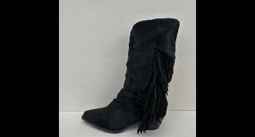 Geweldige cowboylaarzen met franjes zwart Zwart / 37