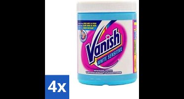 4 x Vanish White Sensitive - Vlekkenverwijderaar Poeder - Witte Was - 1125 Gram - Vlekkenverwijderaar - Witte Was - Gevoelige Stoffen - Waspoeder - Vlekken Verwijderen