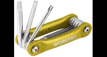 WorkPro Torx Haakse schroevendraaierset T 8, T 10, T 15, T 20, T 25, T 27, T 30, T 40