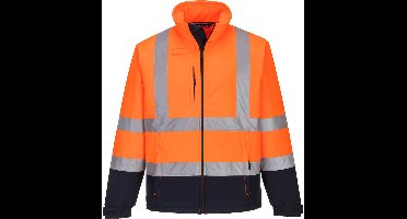 Portwest Hi-Vis contrast Softshell (3L) S425 - Oranje/Marine - M