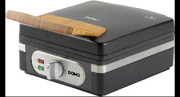 DOMO DO9275W Wafelijzer - XL wafels 4x7 - Belgische Wafels - PFAS-vrij - 1400W - Zwart
