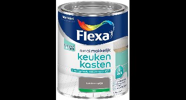 Flexa - Mooi Makkelijk Keukenkasten Mat - Leisteengrijs - Mengverf - 0.75 L