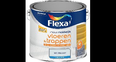 Flexa - Mooi Makkelijk Vloeren & Trappen Zijdeglans - Wit Marmer - Mengverf - 2.5 L