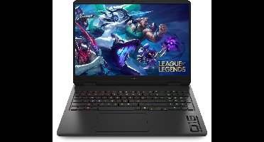 HP OMEN 16‑am0010nd - 16.0" - 1920 x 1200 2K - Intel Core 7 240H - 16 GB DDR5 - 1 TB SSD - NVIDIA GeForce RTX 5060 - Wi‑Fi 6E - Windows 11 Home - Qwerty - Zwart