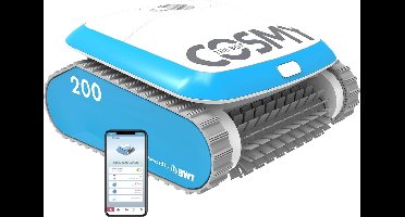 BWT zwembadrobot COSMY 200 | Reiniging van vloer, wanden en waterlijn | 4D-ultrafijn filter voor maximale vuilopname | Intelligente navigatie met gyroscoop | Gemakkelijk te reinigen | UV-bestendig en duurzaam | Met kabel