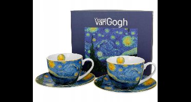 Van Gogh Sterrennacht Mokken Set (2x250ml) - Porselein