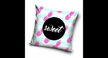 Dekoratieve Kussensloop 40x40cm 3D Ananas - Zacht & Kleurvast