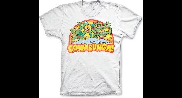 Teenage Mutant Ninja Turtles TMNT Cowabunga T-Shirt NIC-1-TMNT009-H46-13 White-3XL