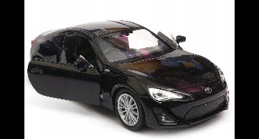 Welly Toyota 86 Modelauto 1:34 Zwart - Metalen Diecast Speelgoed