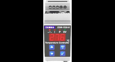 Emko ESM-1520-N.5.18.0.2/01.00/2.3.0.0 Tweestanden- en PID-regelaar Temperatuurregelaar NTC -50 tot +100 °C Relais 5 A