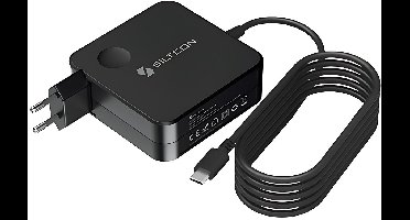 Siltcon® USB-C oplader 100W V2 – USB C adapter – Oplader USB C – 15 tot 100W – 45W, 65W, 87W & 100W – Geschikt voor o.a. Windows Laptops, Tablets, Telefoons – 2 meter kabel