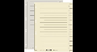 EXACOMPTA Scheidingsbladen A4 chamois