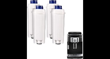 4-delig - Koffiefilterpatroon - Vervangend filterpatroon voor DeLonghi DLSC002 koffiefilter - Koffiefilterpatroon - Waterontharderpatroon met actieve kool - Compatibel met DLSC002 Esam etam EC680
