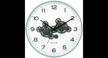 Karlsson Wandklok Open Gear - Blauw - 40.8x40.8x40.8cm - Wandklok Modern