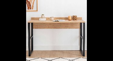 Deha Bureau | 100% MELAMINE | Saffier, Zwart - Asir Group - Bureautafels - Bruin - Spaanplaat