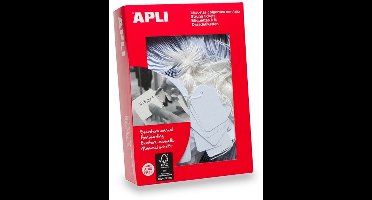 Hangetiket met koord 28x43 mm 391-500st