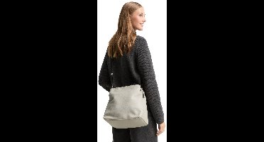 TOM TAILOR handtas schoudertas Marlow Zip Shopper Light Grey Lichtgrijs