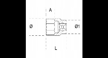 Beta Dopsleutel 3/4" 2.1/16" Zeskant - Professioneel Gereedschap