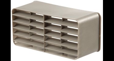 VloerVent (WF) muurrooster kunststof grijs