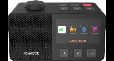 Kenwood CR-M70DAB Seniorenradio met groot 4,3-inch kleurendisplay en eenvoudige bediening - Zwart
