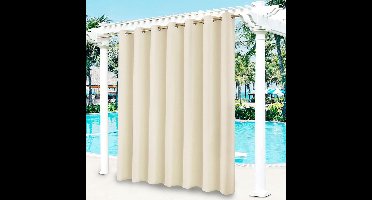 Thelau - Waterdichte Buitengordijnen voor Gazebo - Tuin Verduisterend en Thermisch Geïsoleerd - Privacy Gordijn voor Buiten, Pergola, Veranda en Zwembad - Raamgordijnen voor Woonkamer