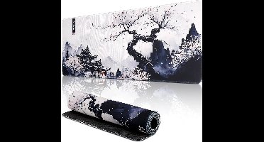 XXL Mouse Mat - 900 x 400 mm - Large Gaming Mouse Pad - Non-Slip Desk Pad met Genaaid Randen - Gaming Desk Mat voor Gamers - PC - Kantoor