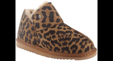 Warmbat Willow Print Panther Dames Sloffen - Chestnut