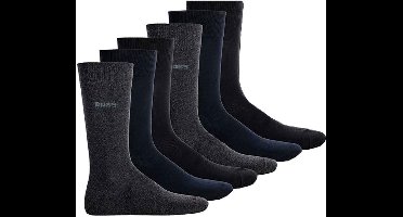 Boss Sokken 6-paar blauw-grijs-zwart
