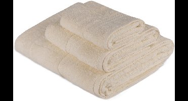 Asir - Handdoekenset - 100% Katoen - Room - 3 Stuks