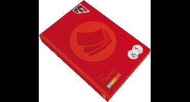 Kopieerpapier Quantore Colour A3 120gr felrood 250 vel