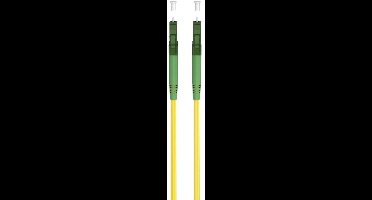 LC/APC Simplex FTTH kabel | OS2 | geel | LSZH | 25 meter