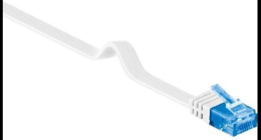 U/UTP CAT6a 10 Gigabit platte netwerkkabel / wit - 7 meter