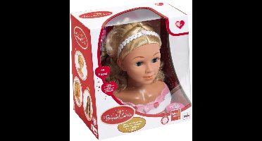 Make-up kappershoofd Princesse Coralie "Rose"