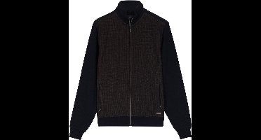 Baileys - Heren Sweatvest - Jacquard - Regular fit - Katoenmix Vest - Camel - 522250-85